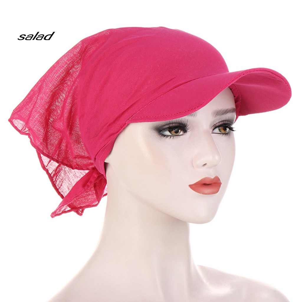 Mũ Turban Vành Rộng Thoáng Khí Chống Nắng Thời Trang