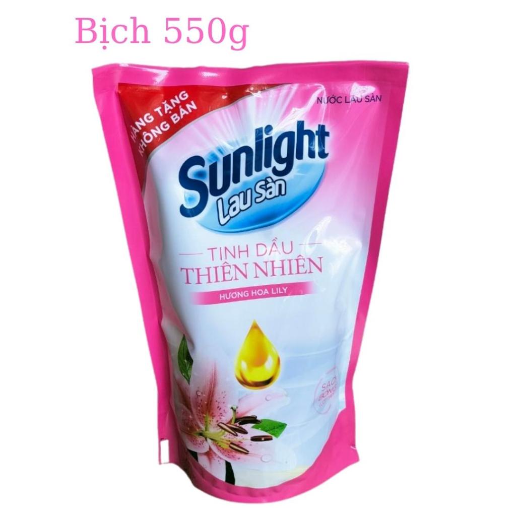 Nước lau sàn Sunlight hương hoa hoa ly ly  Bịch 550g- Hàng Tặng