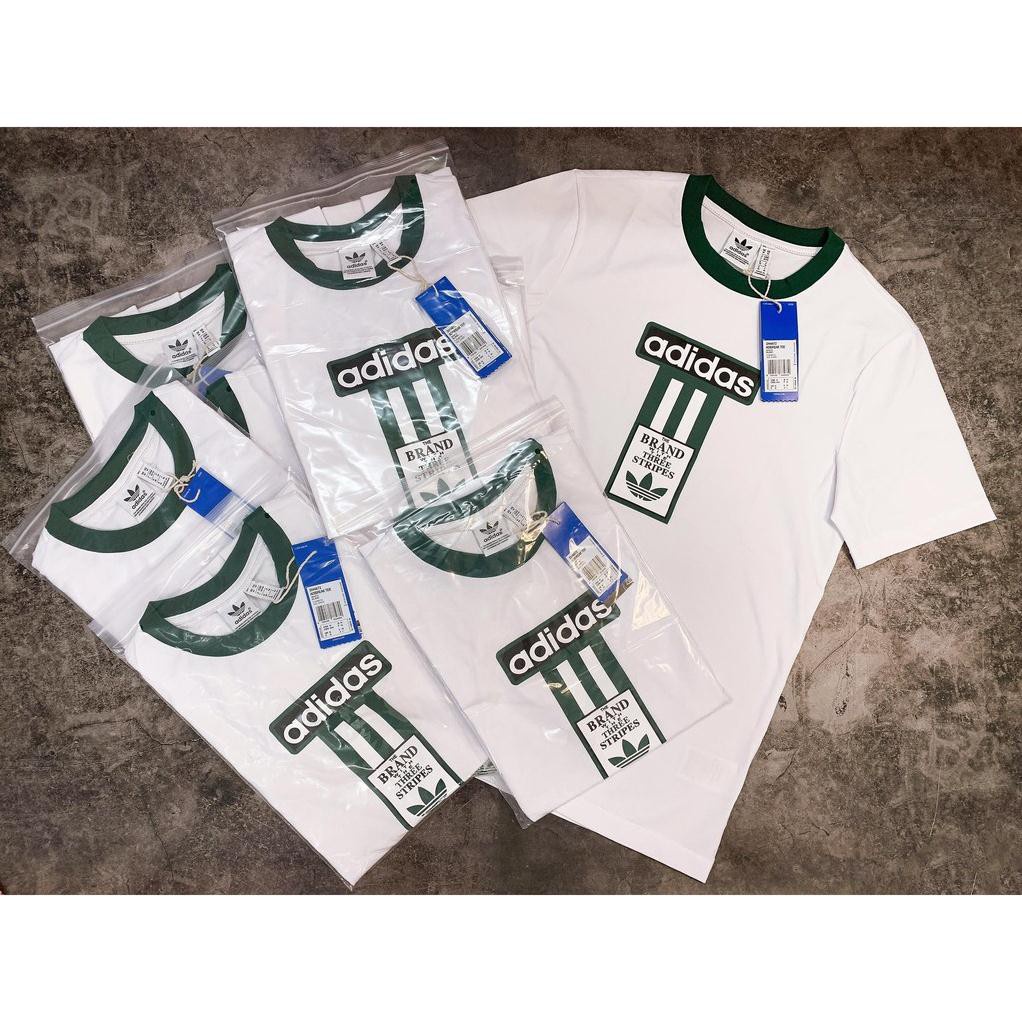 Áo Thể Thao Nam Nữ [Tee Shirt] Trắng Brand Green Ngực [ĐỒ TẬP GYM]