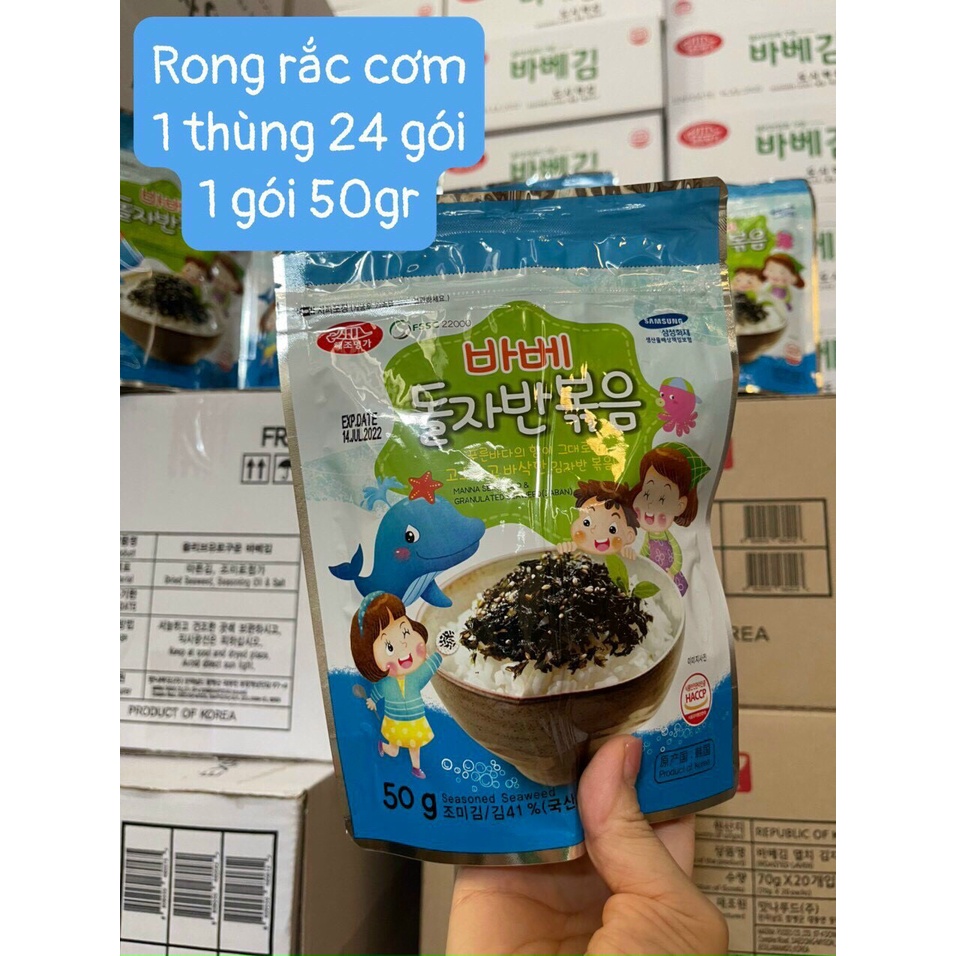 rong biển vụn rắc cơm hàn quốc
