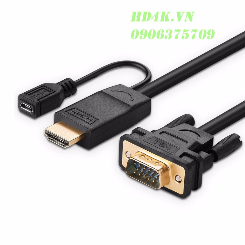 Cáp chuyển HDMI to VGA dài 1.5m Ugreen 30449