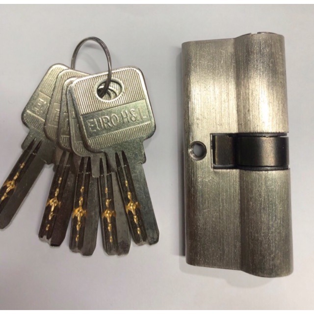 Set 5 ruột ( tim ) khoá tay gạt 7cm dùng chung 1 CHÌA