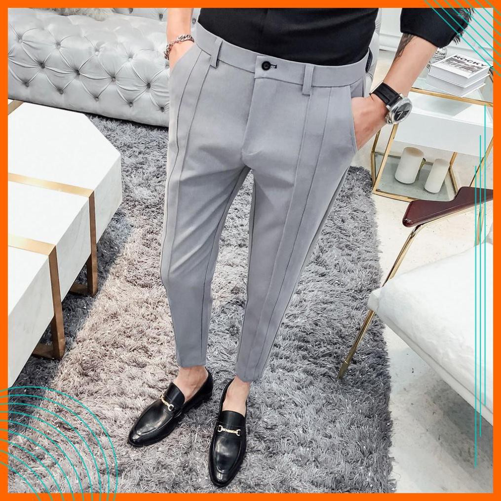 Quần tây - Quần âu nam cao cấp - Chất liệu vải mềm mịn co giãn, dáng côn siêu đẹp, tôn dáng người mặc( chất tuyxi) | BigBuy360 - bigbuy360.vn