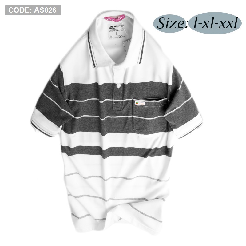 Áo Thun Nam Lớn Tuổi Có Túi BIG SIZE -  Áo Polo Nam Trung Niên Có Túi vải cá sấu Cotton xuất xịn, form xuông thoải mái