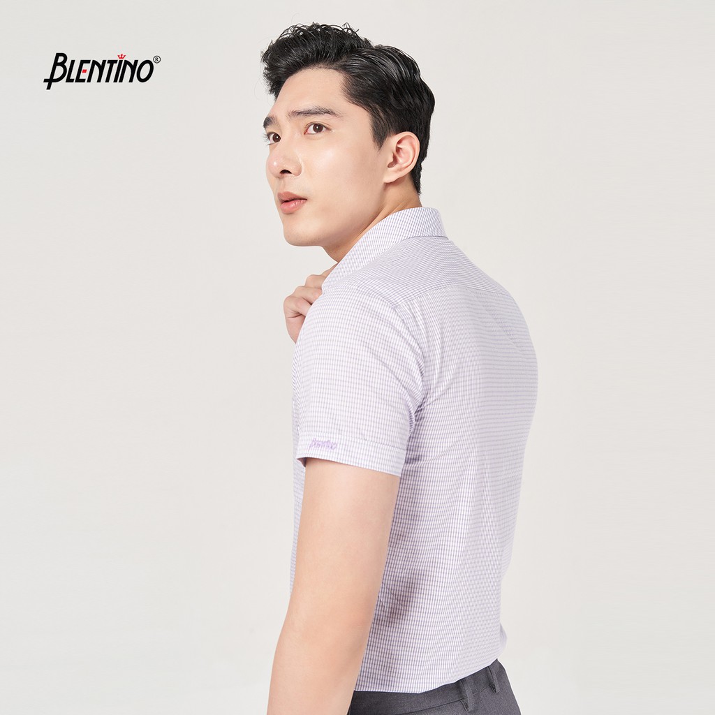 Áo sơ mi cộc ta Blentino chất liệu cotton BCV06