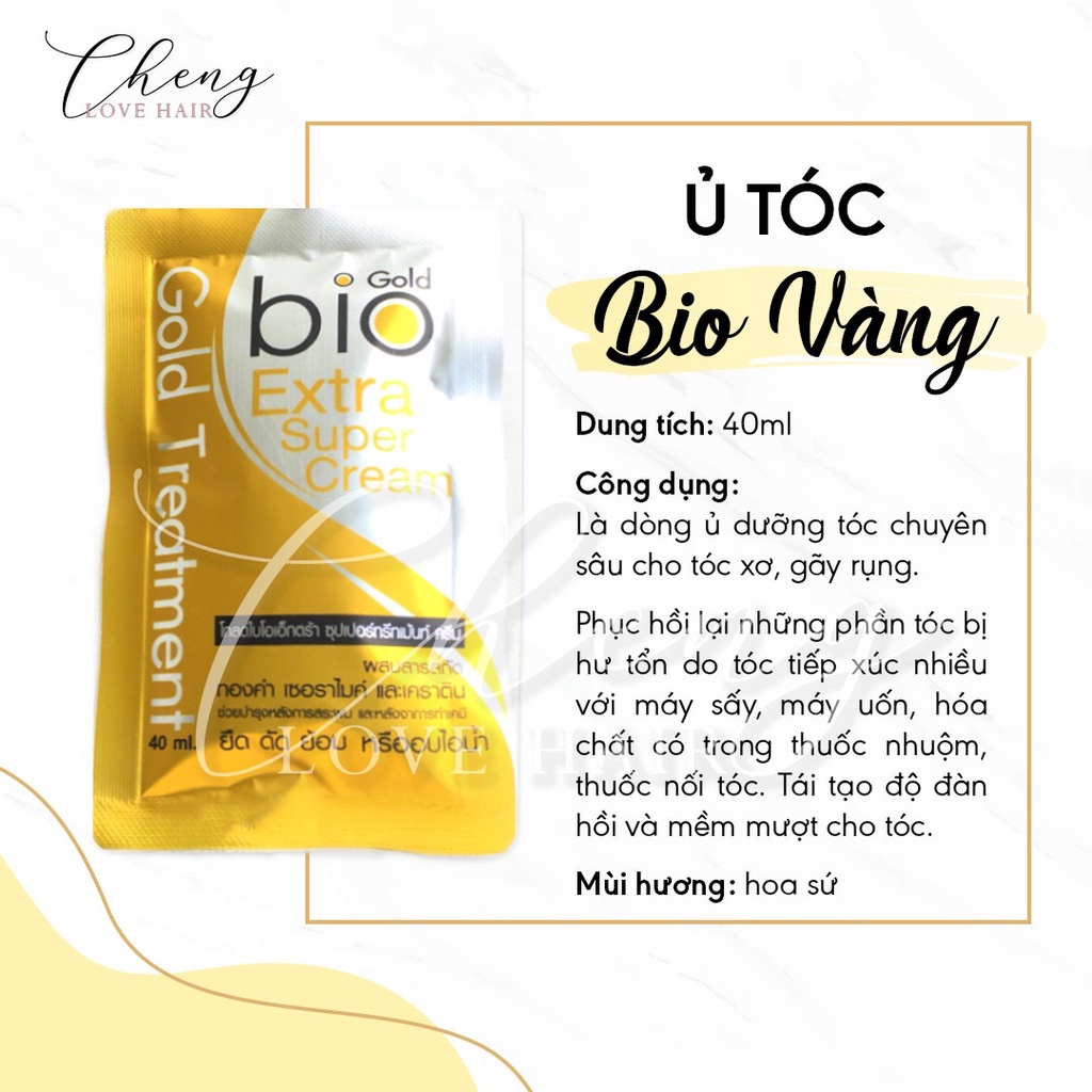 Ủ tóc Biotin Gold siêu mềm mượt, phục hồi tóc