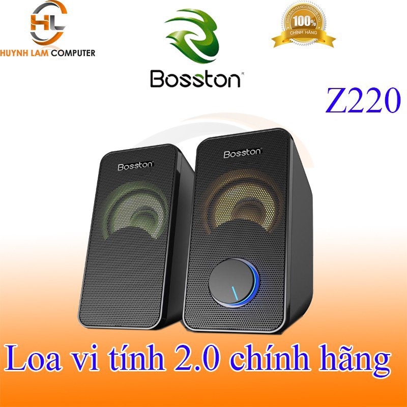 [Mã SKAMSALE03 giảm 10% đơn 200k] LOA VI TÍNH 2.0 BOSSTON Z220 LED RGB