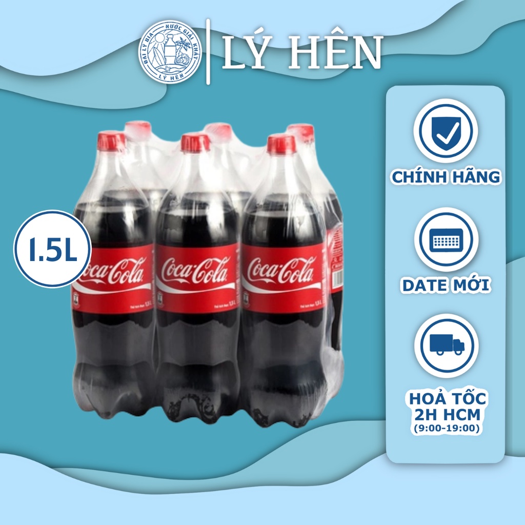 Chai Lẻ Nước Ngọt Có Gas Coca Cola Soft Drink Chai Nhựa Pep 1.5 Lít Date