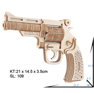 Mô hình vũ khí súng gỗ 3D tự lắp ráp