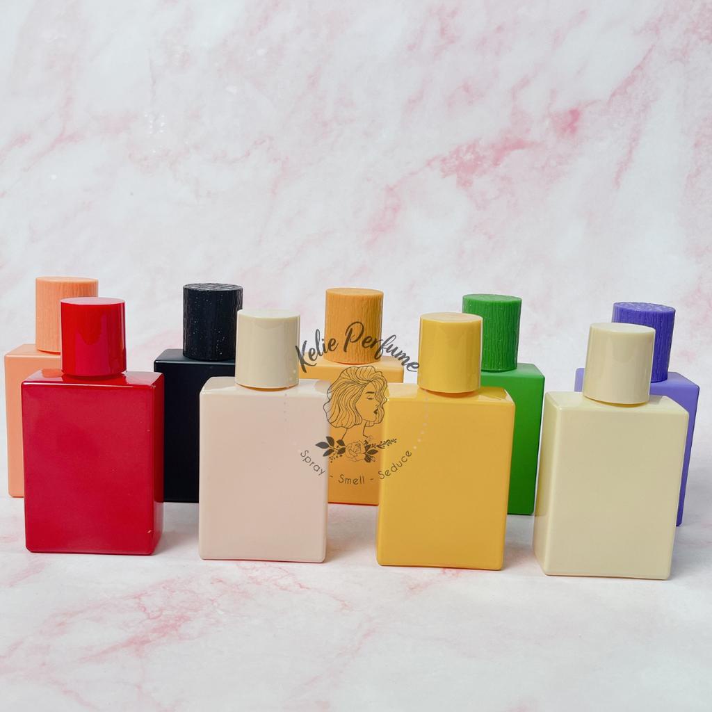 [HCM] Chai chiết nước hoa 30ml kiểu Bloom màu pastel thủy tinh cứng cáp, vòi xịt phun sương.