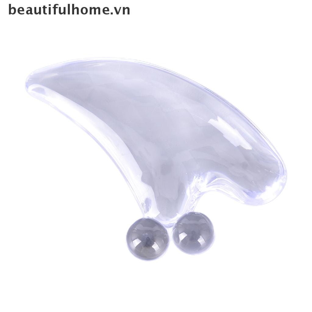 (Hàng Mới Về) Dụng Cụ Mát Xa Mặt Bằng Pha Lê Tự Nhiên Tiện Lợi