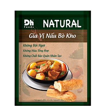 Gói NATURAL Gia Vị Nấu Bò Kho - Thương hiệu DH Foods