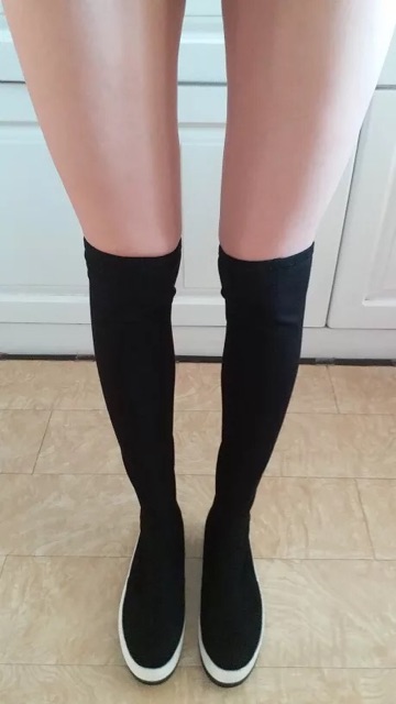 Giày boots đùi nữ đẹp xịn Daphne chính hãng- clip+hình thật shop chụp AMGOBET