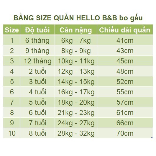 [Nhiều màu] QL0426 Quần dài cotton Hello BB - Hello B&amp;B 3