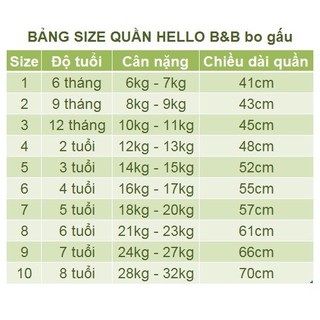 [Nhiều màu] QL0426 Quần dài cotton Hello BB - Hello B&B 3