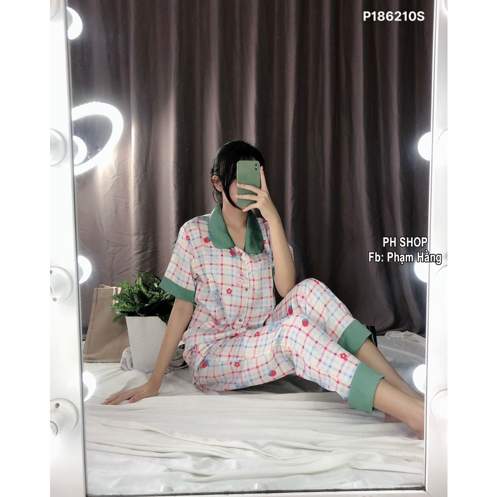 Bộ đồ Pijama Tay Ngắn Vải Satin In 3D Dễ Thương - Chất Mềm Mịn - Thoảng Mát [HÀNG CAO CẤP] (Có Video Thật) | BigBuy360 - bigbuy360.vn