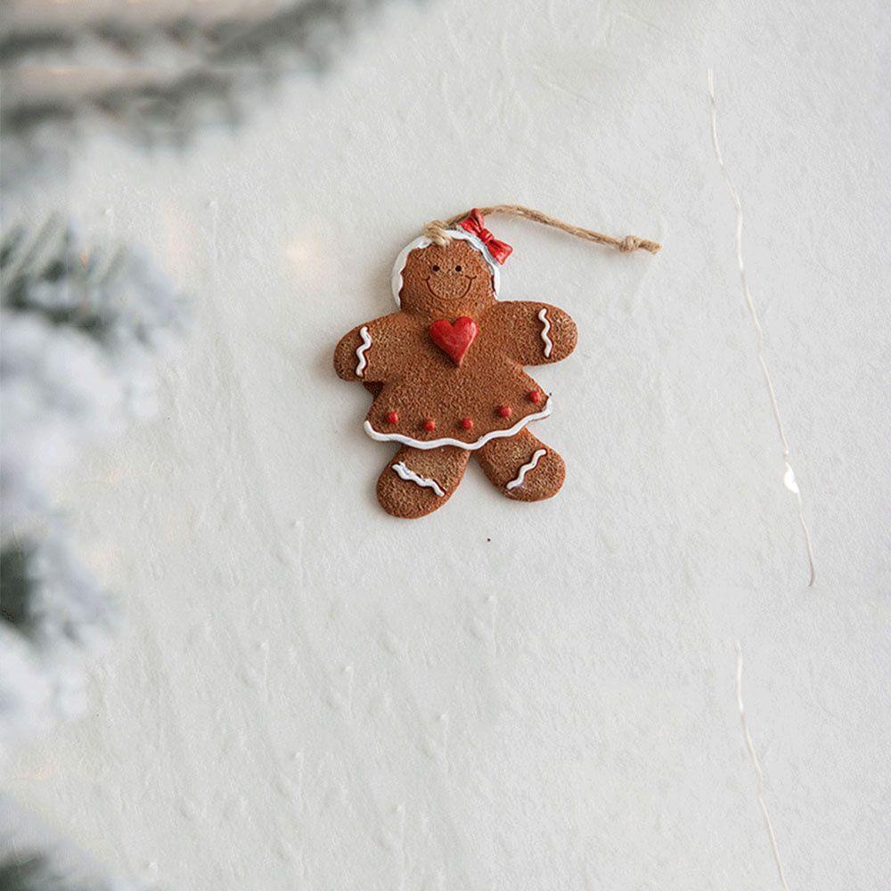 CONOPERY Mặt Dây Chuyền Hình Bánh Gừng 2022 Navidad Giáng Sinh Năm Mới Bằng Nhựa Resin
