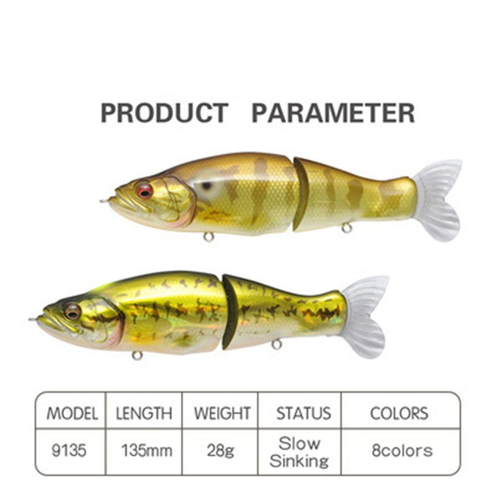 PISTA Mồi Câu Cá Giả Nhiều Đoạn Họa Tiết Kẻ Sọc