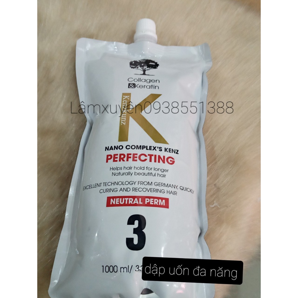 Bộ kem duỗi , uốn tóc Cao Cấp KENKUNZ  duỗi tóc thẳng tự nhiên -uốn tóc mềm mượt