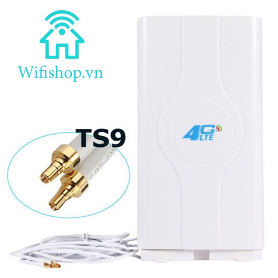 [Mã 159ELSALE hoàn 7% đơn 300K] Ăng Ten thu sóng 3G/4G - anten 72 dbi CRC9 SMA TS9