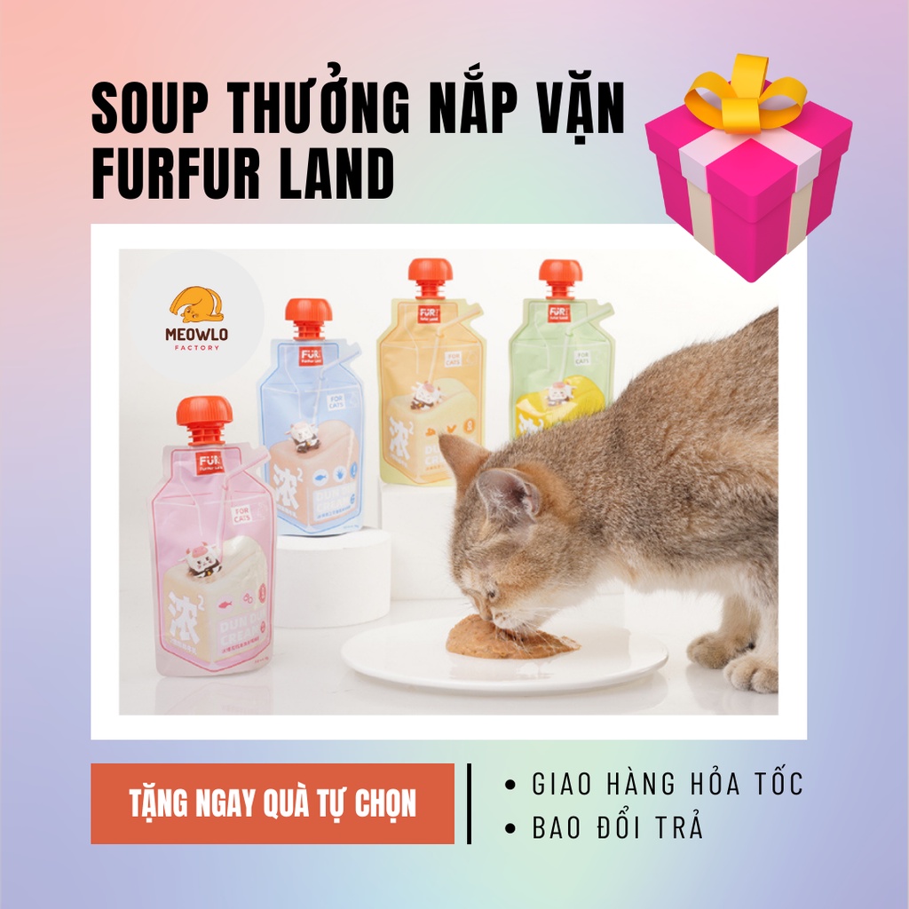 BỘ 4 SOUP THƯỞNG NẮP VẶN FURFUR LAND [QUÀ TẶNG KÈM]  HỎA TỐC  FREESHIP + TẶNG XU