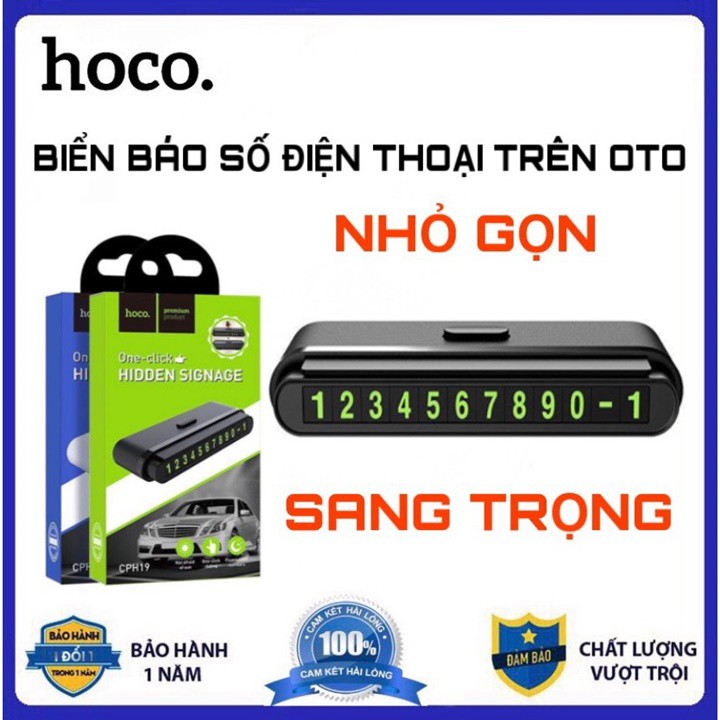 Biển Báo Số Điện Thoại Trên Oto - Xe Hơi - Taplo Oto Hoco CPH19