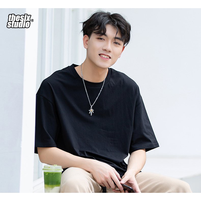 Áo thun trắng trơn - áo thun đen trơn unisex basic Thesix brand | BigBuy360 - bigbuy360.vn