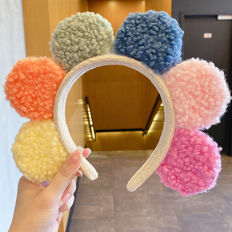 Băng đô lông nhung chống trượt kiểu dáng dễ thương xinh xắn dành cho nữ