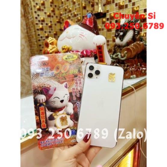 [HÀNG NHẬT] Chip Ngăn Bức Xạ Điện Từ HiToKi Nhật Bản( Mèo Thần Tài) Chính Hãng