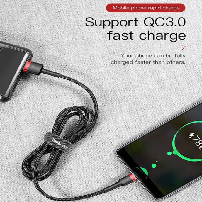 Cáp sạc nhanh Type-C nhãn hiệu BaseuS CATKLF-CG1 dài 1m - Hàng chính hãng