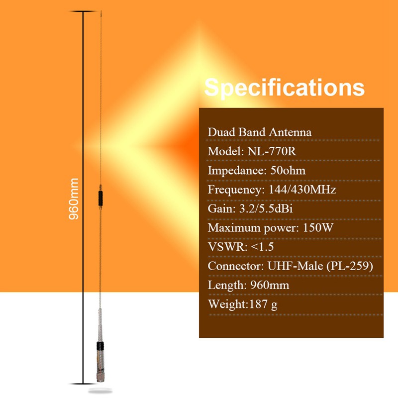Ăng Ten Nl-770R Cho Xe Hơi Qyt Kt-8900 Baojie Bj-218 Bj-318 | BigBuy360 - bigbuy360.vn
