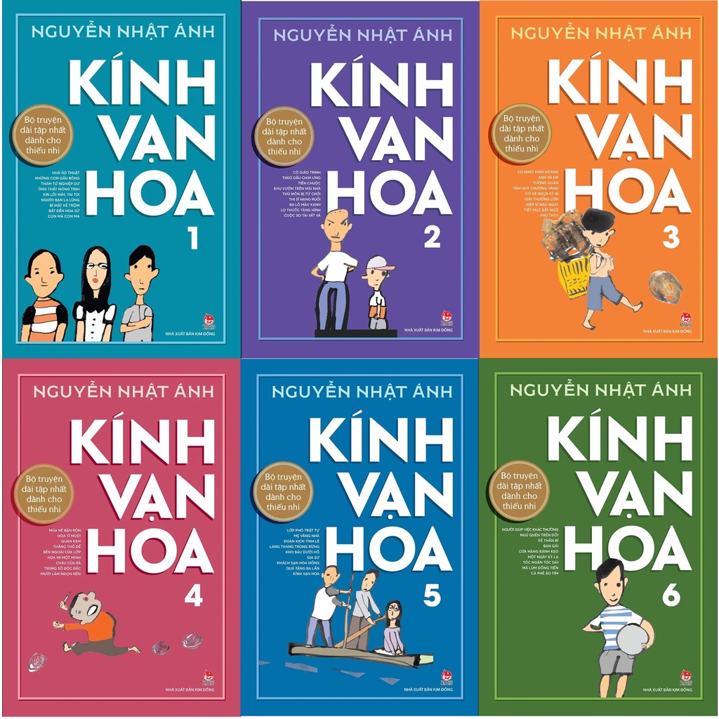 Sách - Trọn bộ Kính vạn hoa - bìa cứng - phiên bản kỉ niệm 65 năm NXB Kim Đồng - Tập 1 - 6