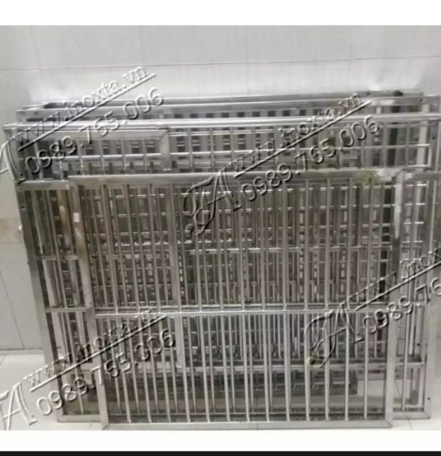 Chuồng chó inox lắp ráp 50cm x 80cm