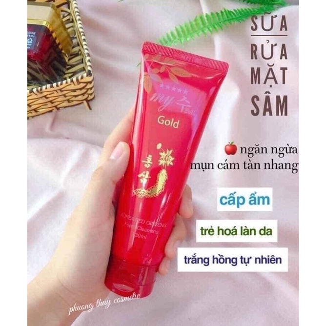 Sữa Rửa Mặt Sâm Đỏ Hàn Quốc 130ml