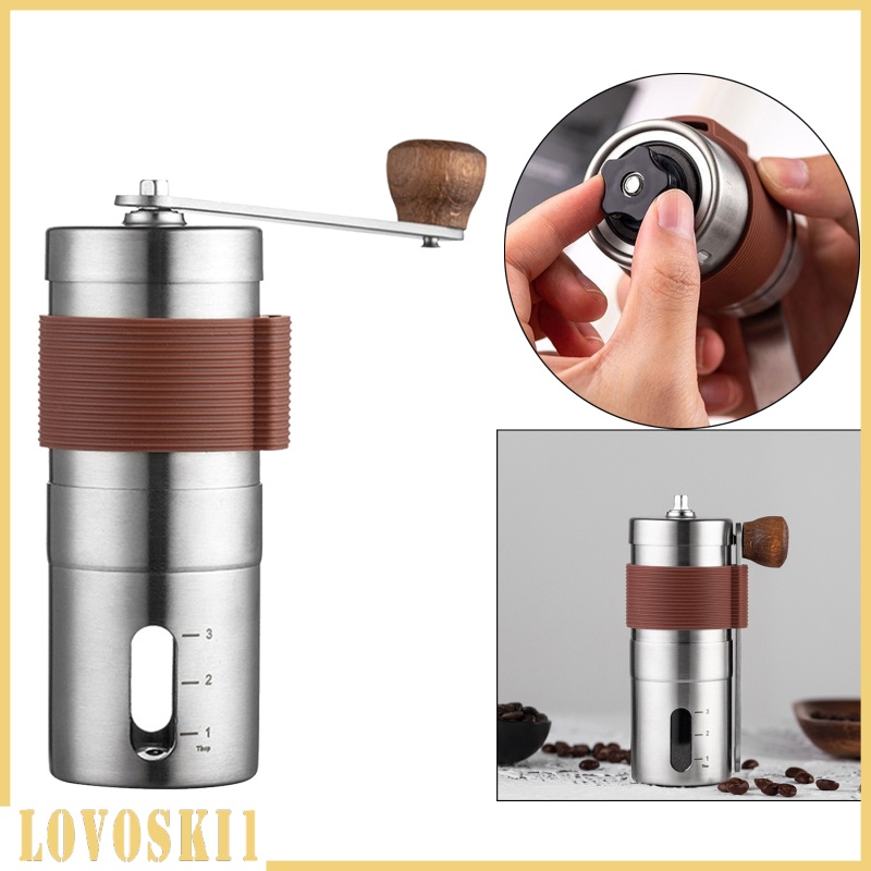 [LOVOSKI1] Manual Coffee Grinder Adjustable Setting for Espresso French Press Camping