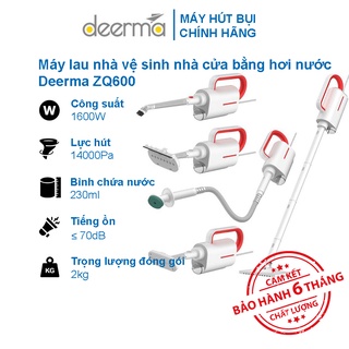 [DEERMA] Máy Lau Nhà Vệ Sinh Nhà Cửa Bằng Hơi Nước Deerma ZQ600 Công Suất 1600W Làm Nóng Trong 20s Kháng Khuẩn Cao Cấp B