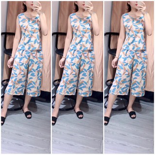 Combo Bộ lanh ống sớ nữ màu ghi xanh