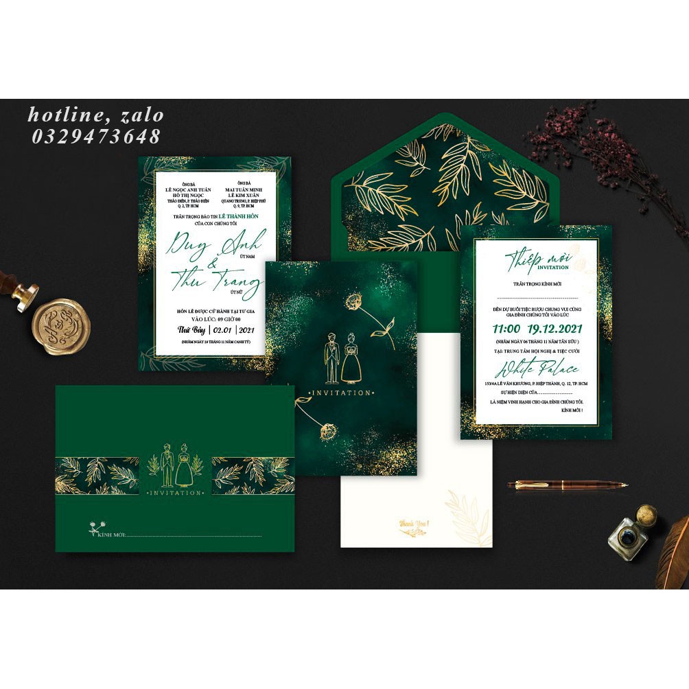 Thiệp cưới SLA54