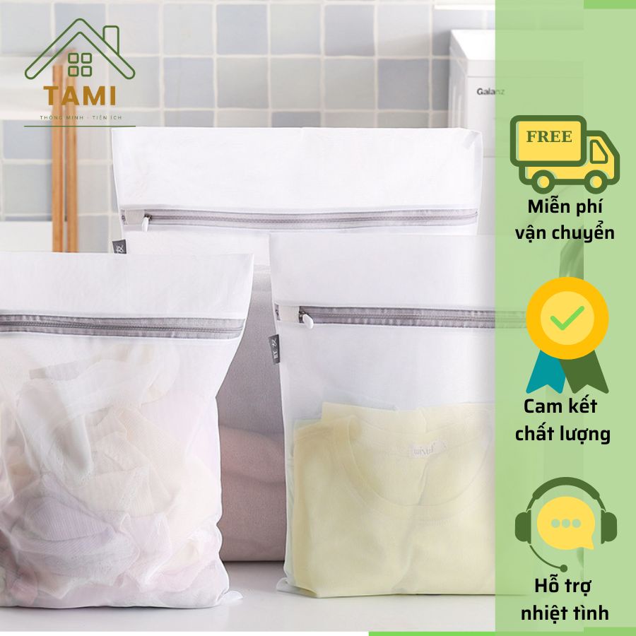 Túi lưới đựng bảo vệ quần áo, đồ lót, chăn mền, trong máy giặt