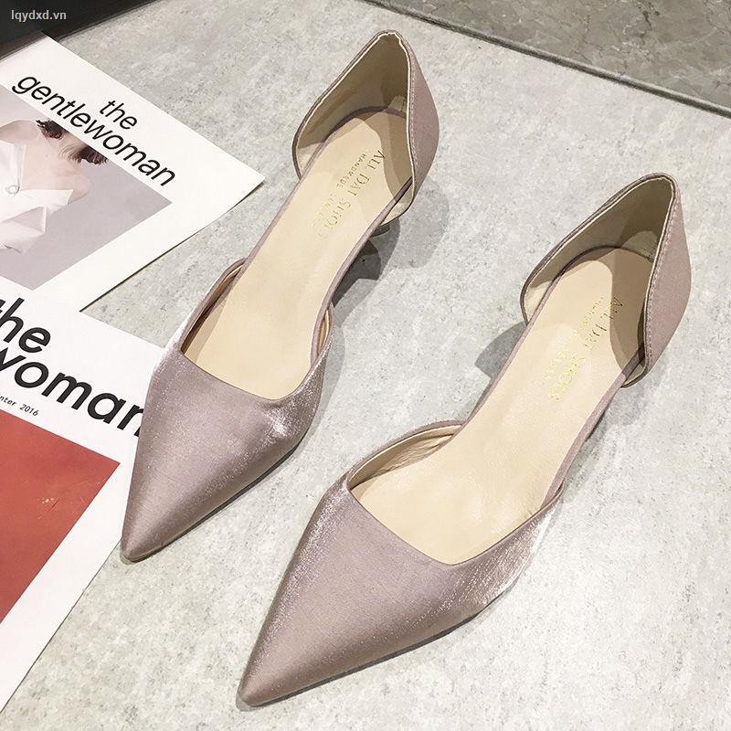 Giày Cao Gót Mũi Nhọn Thời Trang Hè 2020 Dành Cho Nữ