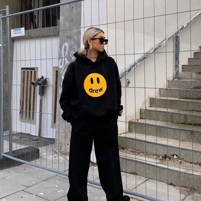 Áo Hoodie D.rew Hàng Siêu Cấp Bản Chuẩn Chất Vải Nỉ Cotton Dày Dặn Unisex | BigBuy360 - bigbuy360.vn