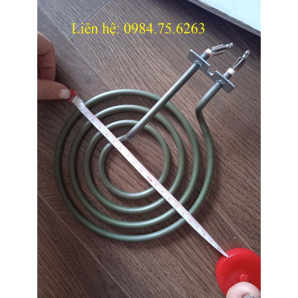 Thanh nhiệt nồi chiên không dầu chân nằm ngang, thanh nhiệt sấy khô - đun bếp 220v-1800w 16cm