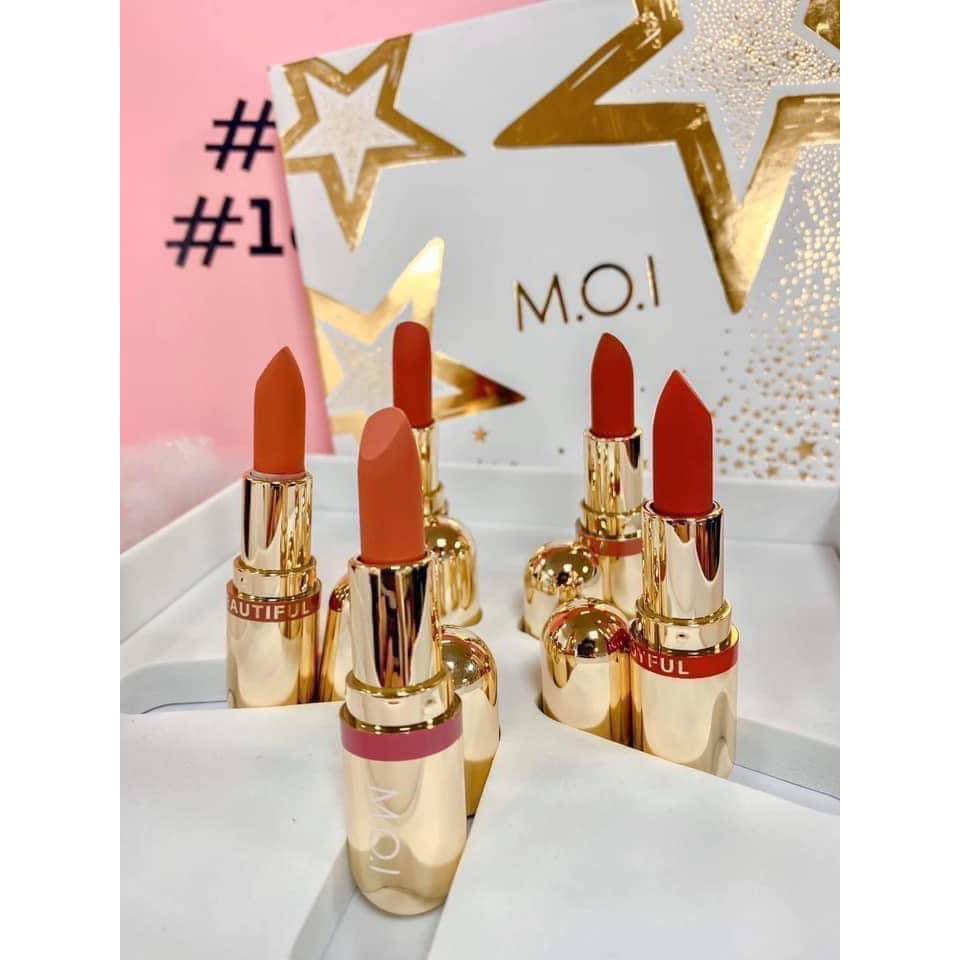 Son Thỏi Mini - Set 2 Thỏi Son Love M.O.I Hồ Ngọc Hà - Golden Gift