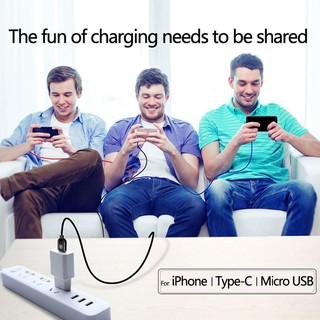 Cáp sạc Baseus 3 đầu dòng ra 3.5A Iphone - type C - micro