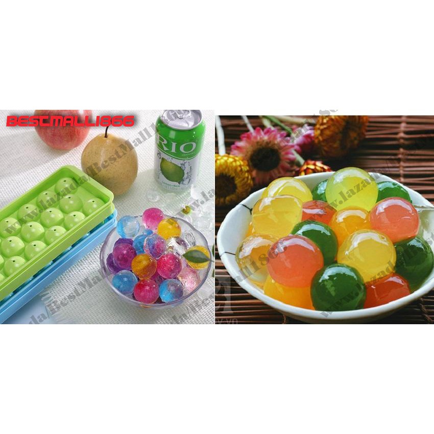 KHUÔN NHỰA LÀM THẠCH RAU CÂU,ĐÁ BI 20 VIÊN