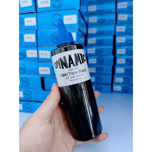 Mực Mỹ Tattoo siêu đen Dynamic TBK 1oz