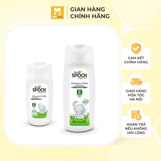 Sữa tắm gội hữu cơ Dr.Spock Organics 400ml làm sạch an toàn cho làn da nhạy cảm bé từ 6 tháng - Herbaby