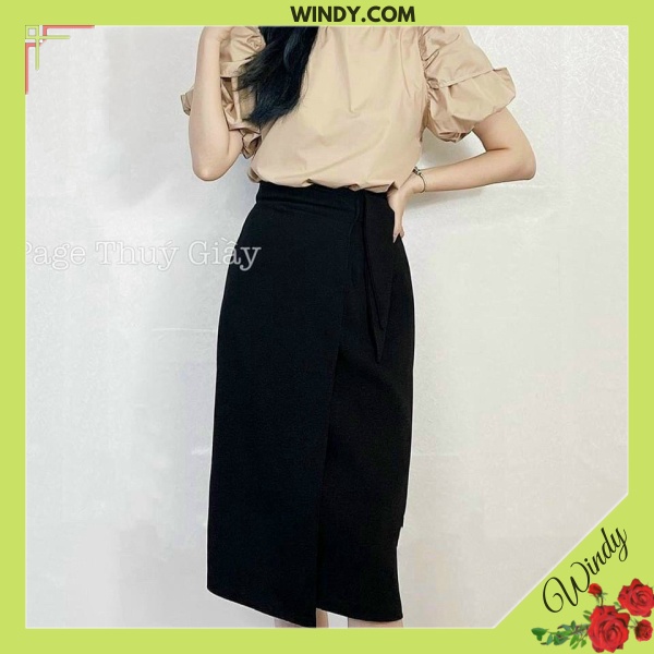 Chân váy dài 60cm A 2 Vạt M25 váy công sở kiểu đẹp sang trọng - windy.com