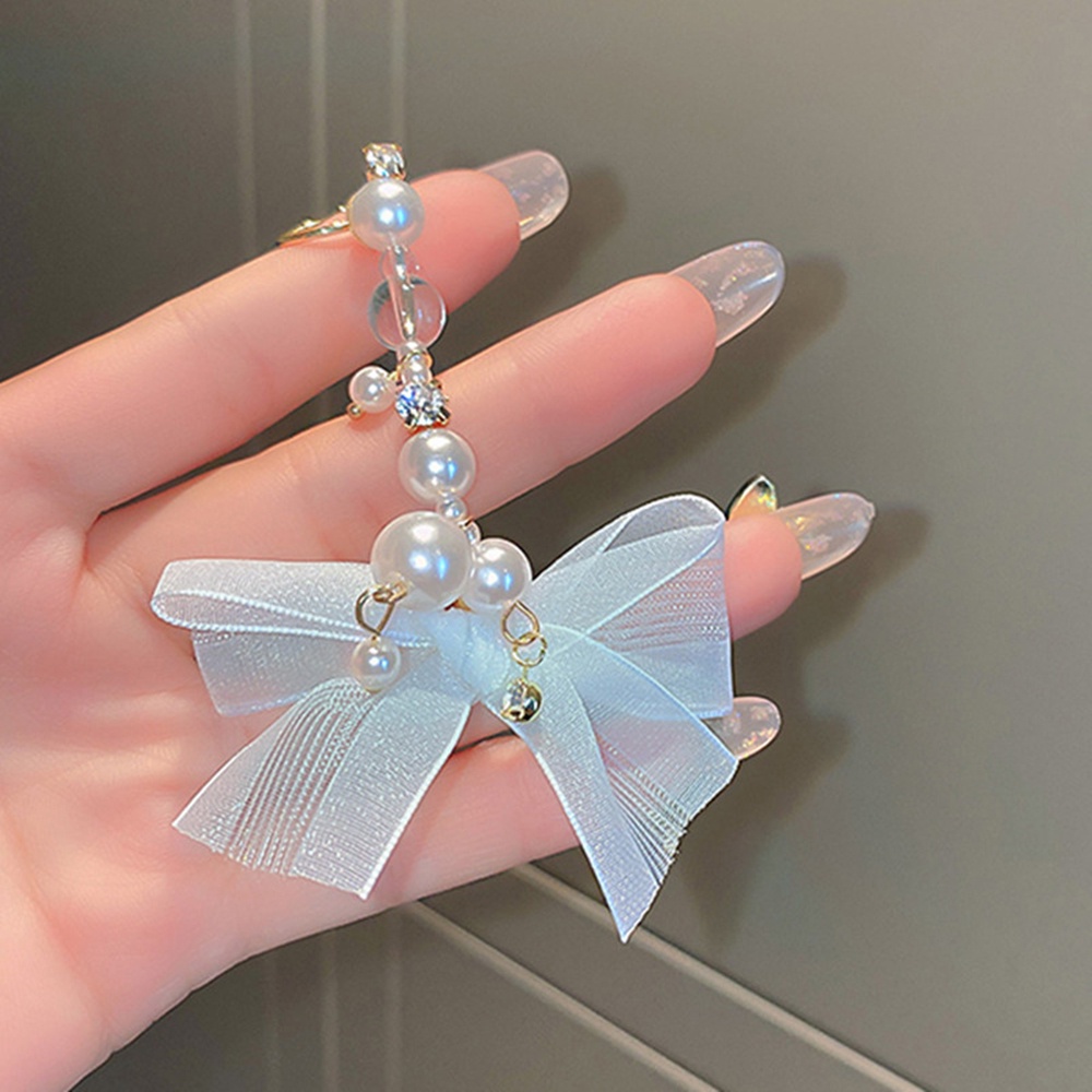 1 Khuyên Kẹp Vành Tai Dáng Dài Đính Nơ Vải Chiffon Thời Trang