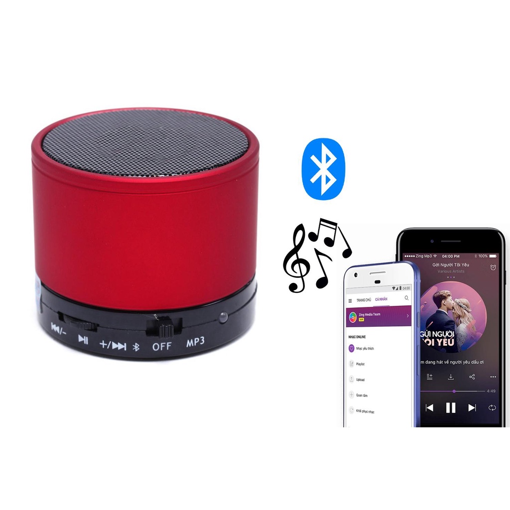 Loa Vi Tính Mini, Loa Bluetooth S10 HLD-600 Gia Rẻ - Thiết kế thời trang - Tiện lợi, gọn gàng. BH 1 ĐỔI 1